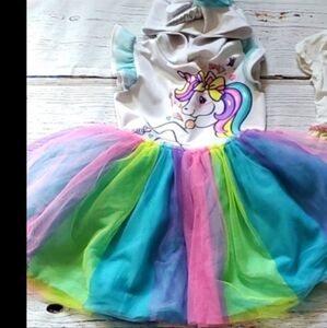 GIRLS UNICORN TULLE DRESS 🦄